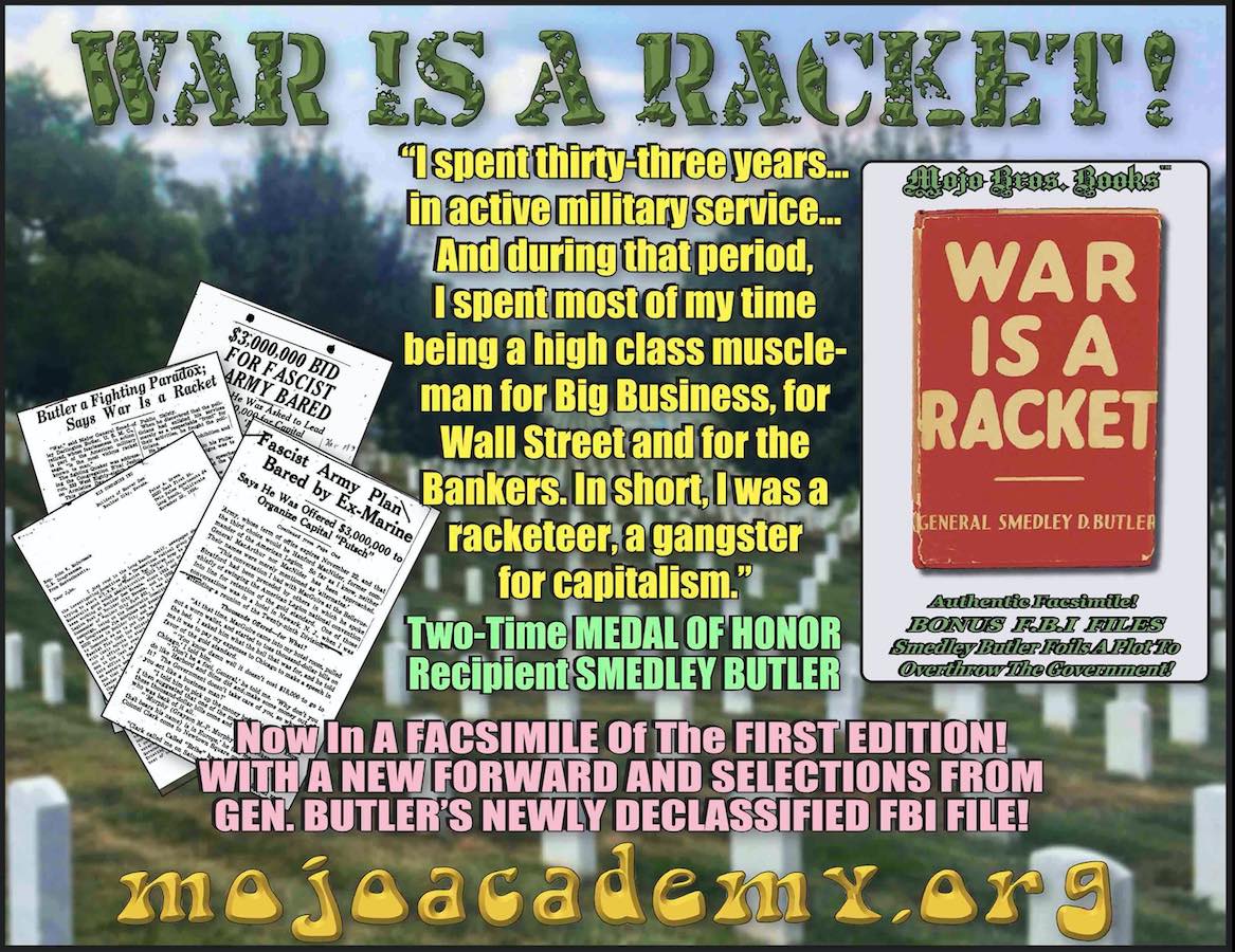 War Is A Racket Announcement